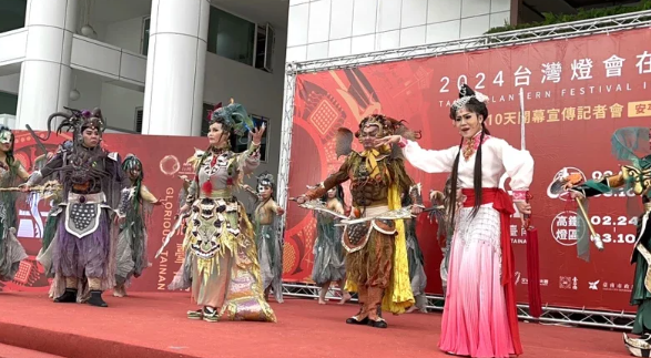 2月3日啟幕的台灣燈會安平燈區  開幕戲由明華園呈獻媽祖劇目